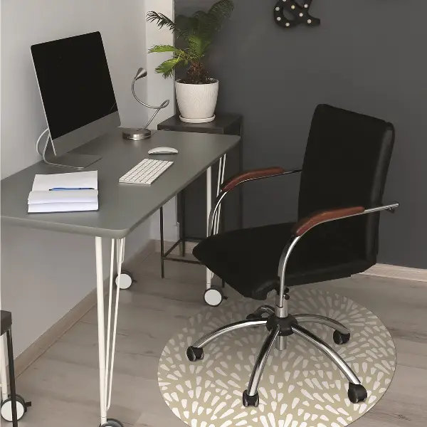Kontorsstol matta Beige tårar boho