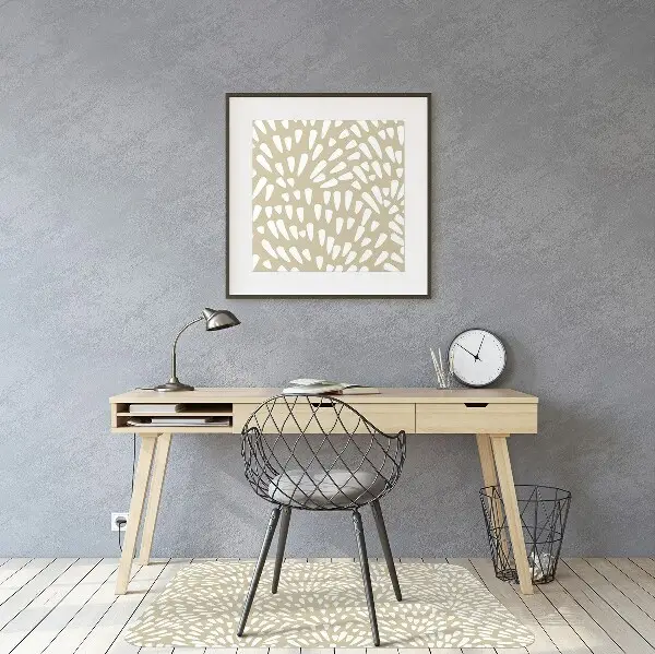 Kontorsstol matta Beige tårar boho
