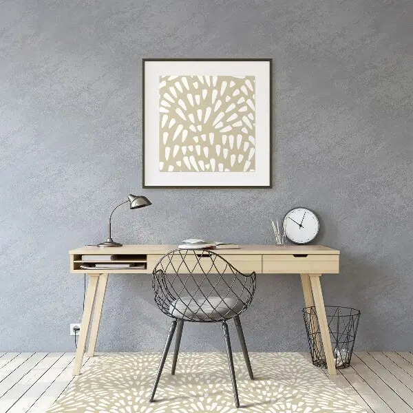 Kontorsstol matta Beige tårar boho