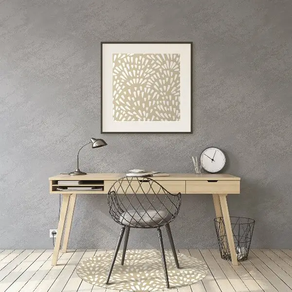 Kontorsstol matta Beige tårar boho