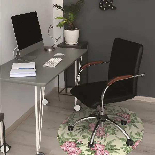 Kontorsstol matta Tropiska blommor