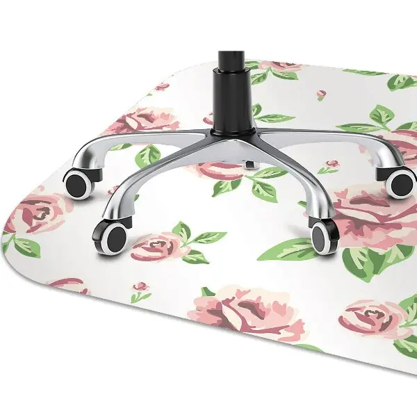 Kontorsstol matta Pastellblommor