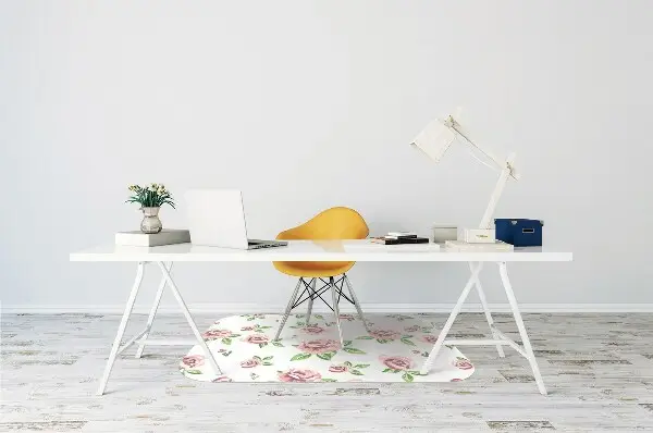 Kontorsstol matta Pastellblommor