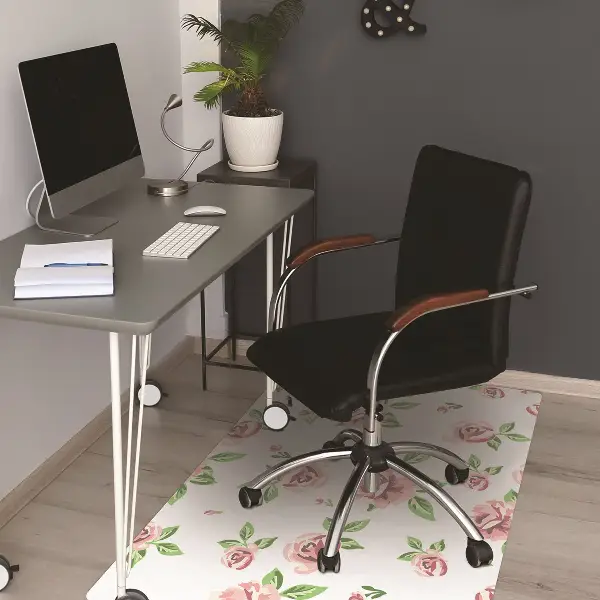 Kontorsstol matta Pastellblommor