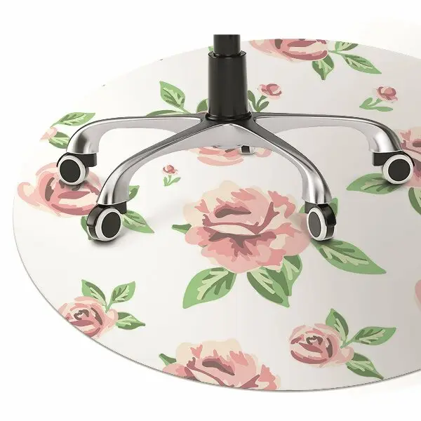 Kontorsstol matta Pastellblommor