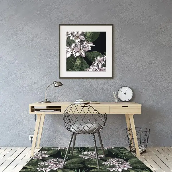 Kontorsstol matta Exotiska blommor