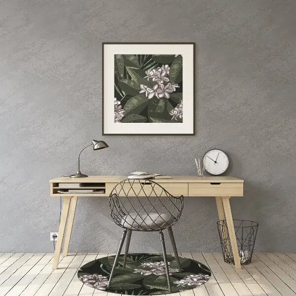 Kontorsstol matta Exotiska blommor