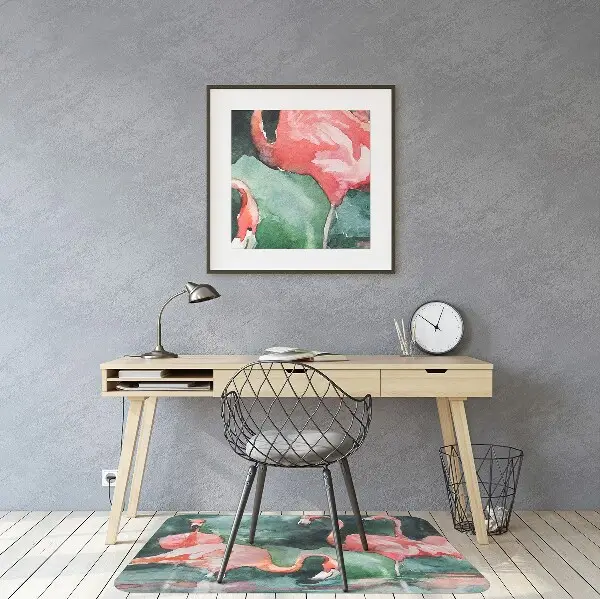Kontorsstol matta Målade flamingos