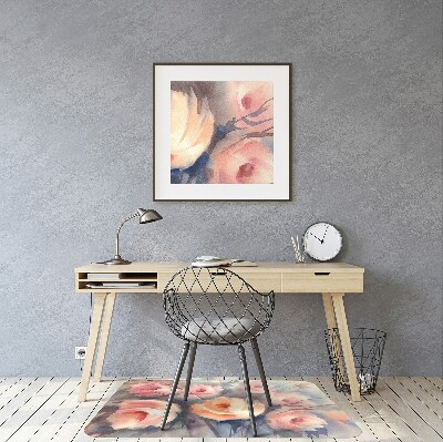 Kontorsstol matta Orange rosor