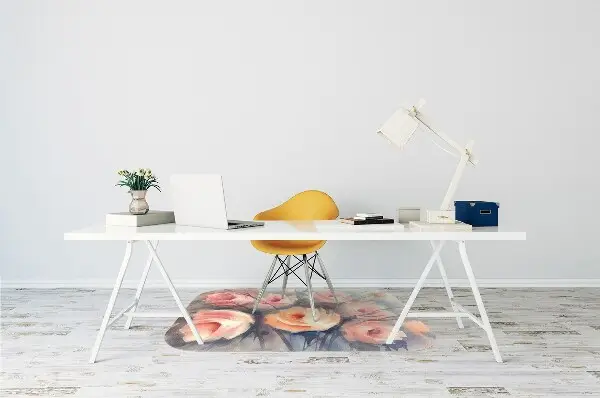 Kontorsstol matta Orange rosor