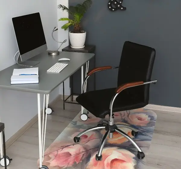 Kontorsstol matta Orange rosor