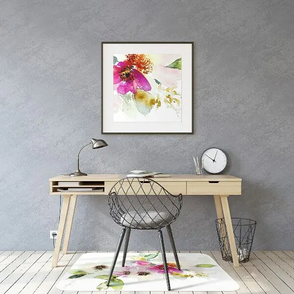 Kontorsstol matta Blombukett