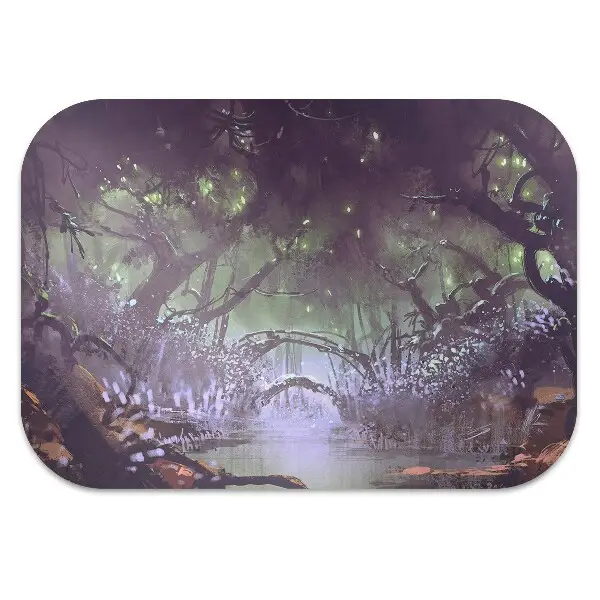 Kontorsstol matta Mörk skog