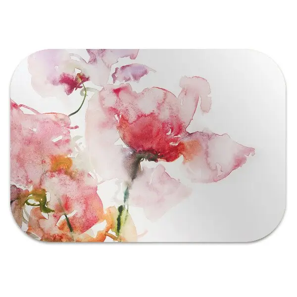 Kontorsstol matta Akvarellblommor