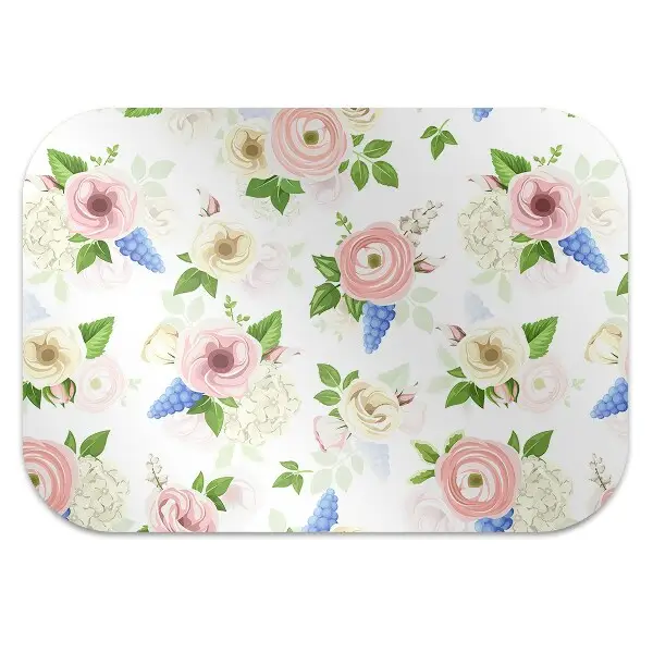 Stolmatta Ritade blommor