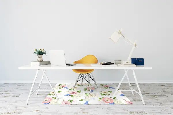 Stolmatta Ritade blommor