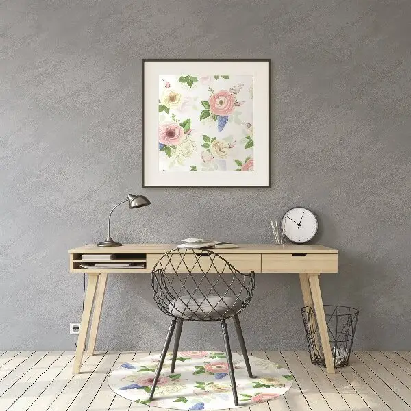 Stolmatta Ritade blommor