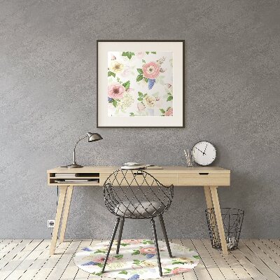Stolmatta Ritade blommor
