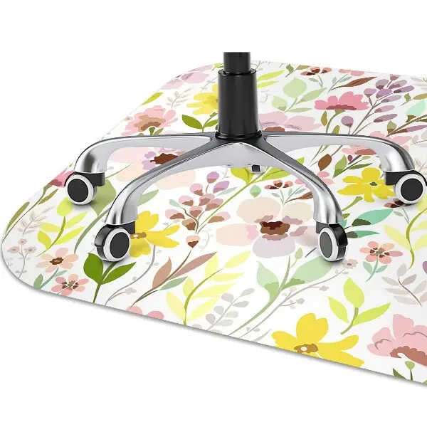 Stolmatta Färgglada blommor