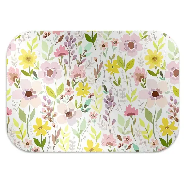 Stolmatta Färgglada blommor