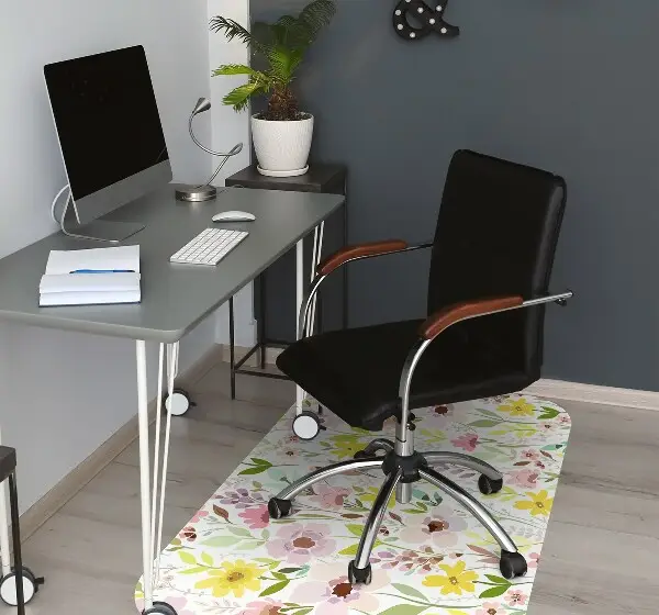 Stolmatta Färgglada blommor