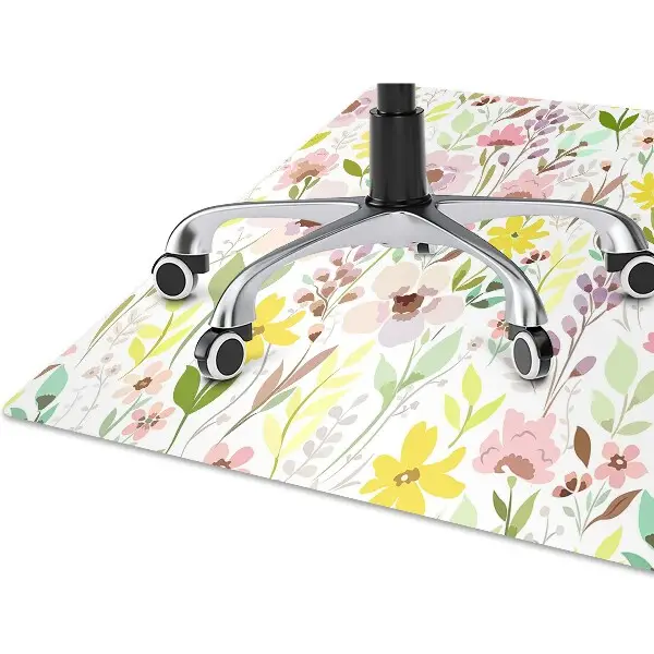 Stolmatta Färgglada blommor