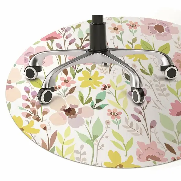 Stolmatta Färgglada blommor