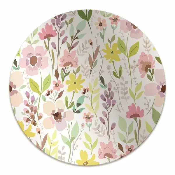 Stolmatta Färgglada blommor