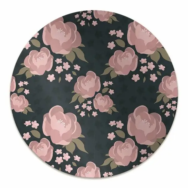 Stolmatta Rosa blommor