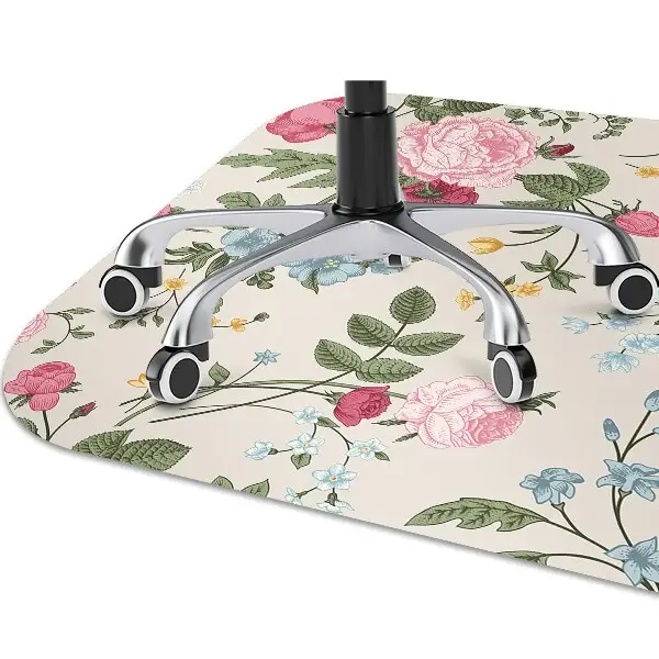 Stolmatta Färgglada blommor