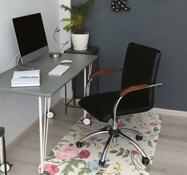 Stolmatta Färgglada blommor