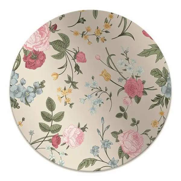 Stolmatta Färgglada blommor
