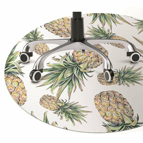 Matta under skrivbordsstol Ananas