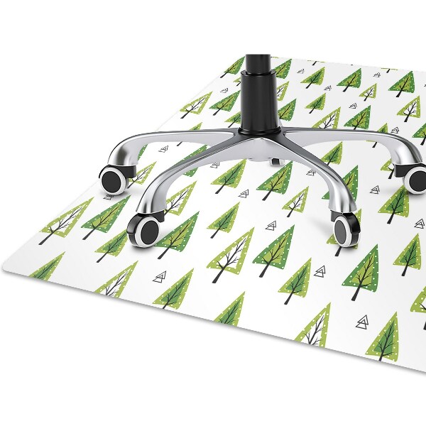 Matta under skrivbordsstol Triangarträd