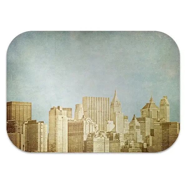Matta under skrivbordsstol Manhattan skyskrapor