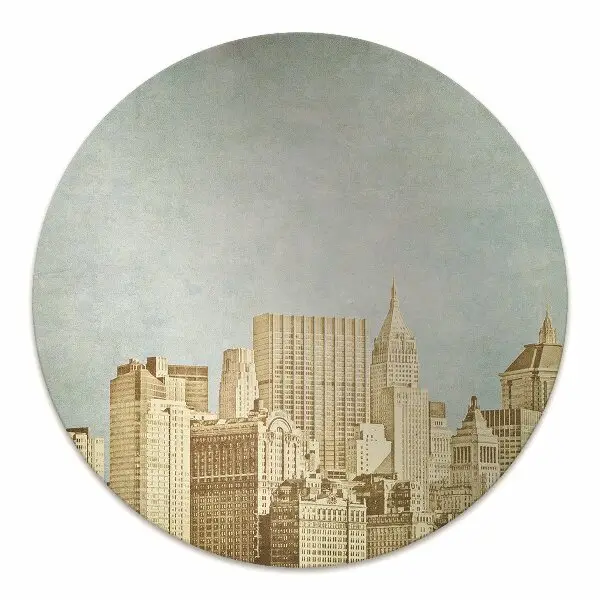 Matta under skrivbordsstol Manhattan skyskrapor