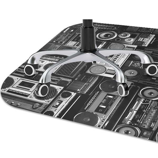 Matta under skrivbordsstol Old school boombox