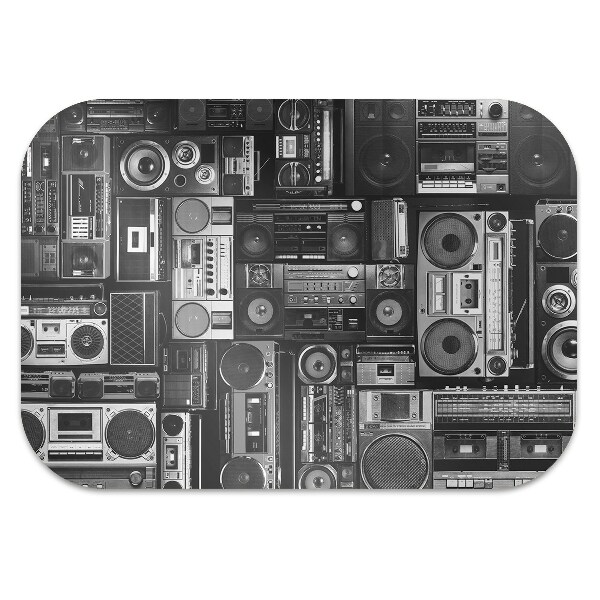 Matta under skrivbordsstol Old school boombox