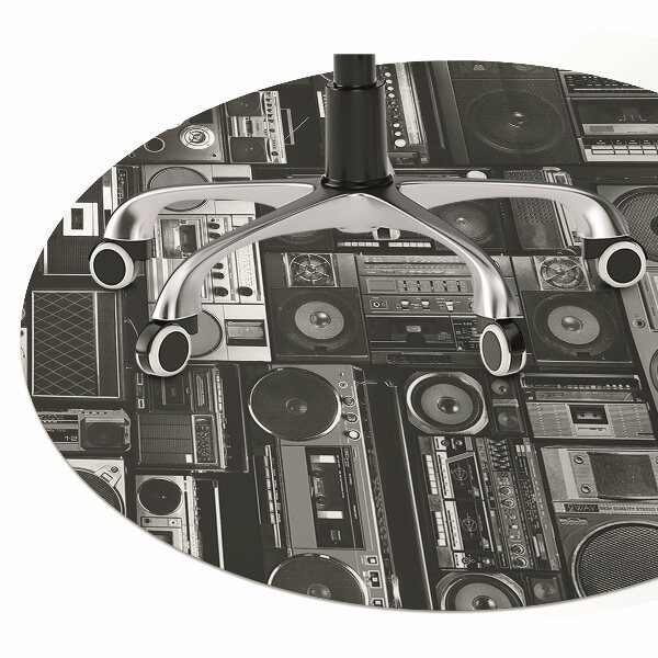 Matta under skrivbordsstol Old school boombox