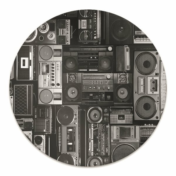 Matta under skrivbordsstol Old school boombox