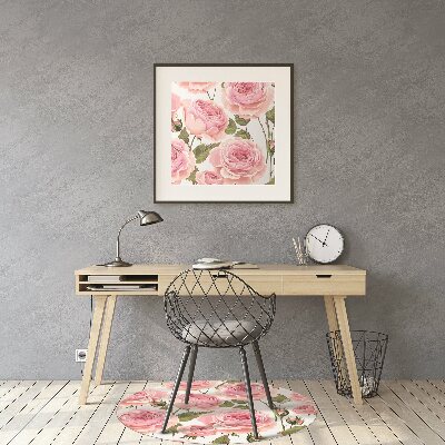 Matta skrivbordsstol Vackra rosor