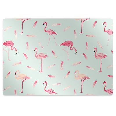 Stolsmatta Flamingos och fjädrar