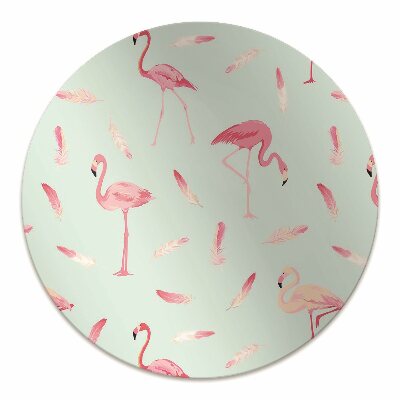 Stolsmatta Flamingos och fjädrar