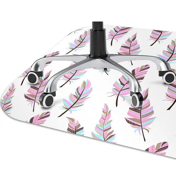 Stolsmatta Rosa fjädrar