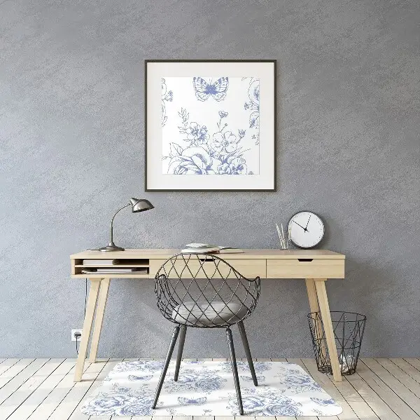 Stolsmatta Fjärilar och blommor