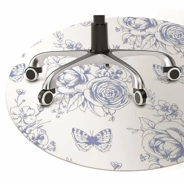Stolsmatta Fjärilar och blommor