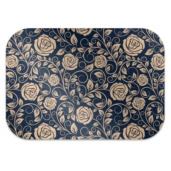 Stolsmatta Vintage gyllene rosor
