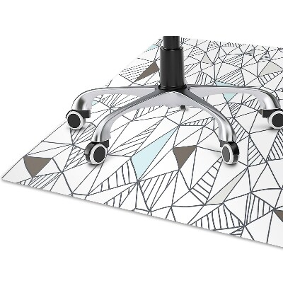 Golvskydd för kontorsstol Geometriskt mönster