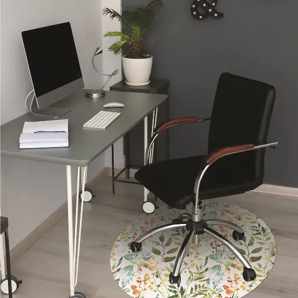 Golvskydd kontorsstol Boho blommor