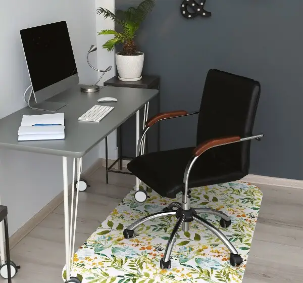 Golvskydd kontorsstol Boho blommor
